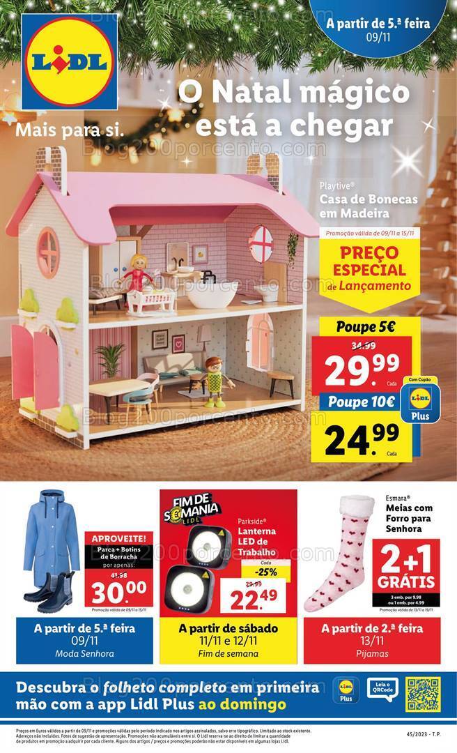 Antevisão Folheto LIDL Promoções de 9 a 15 novembro