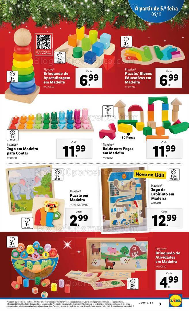 Antevisão Folheto LIDL Promoções de 9 a 15 novembro