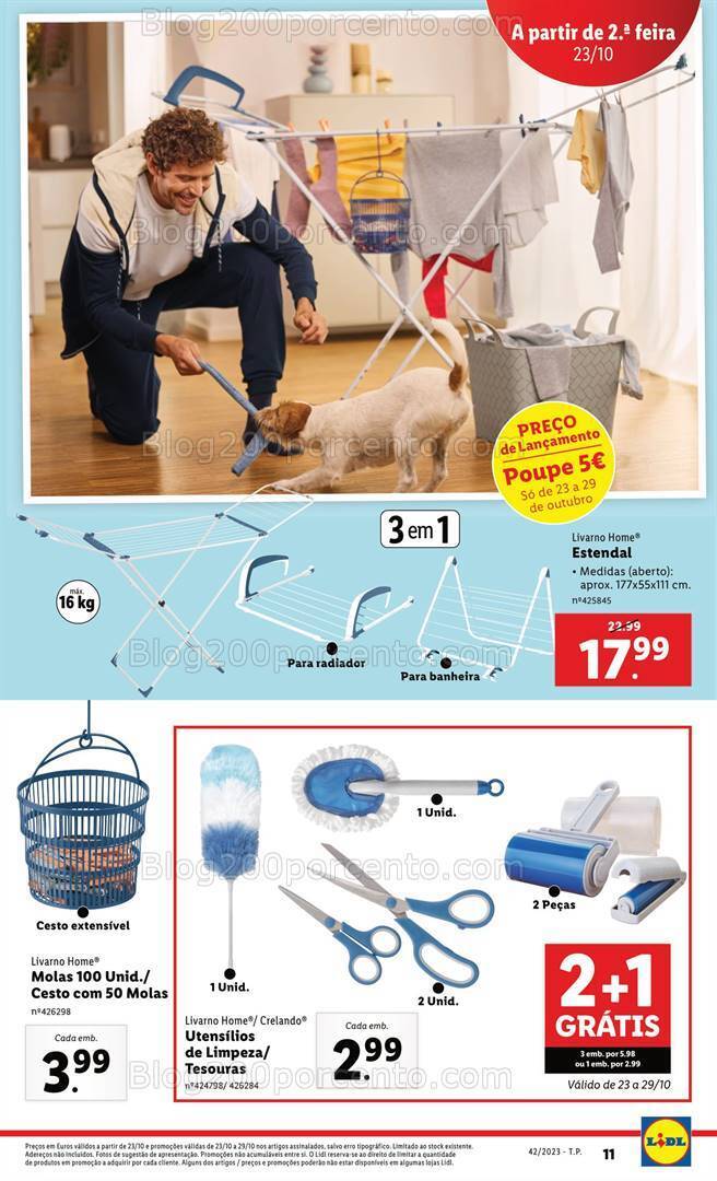 Antevisão Folheto LIDL Bazar Promoções de 19 a 25 outubro