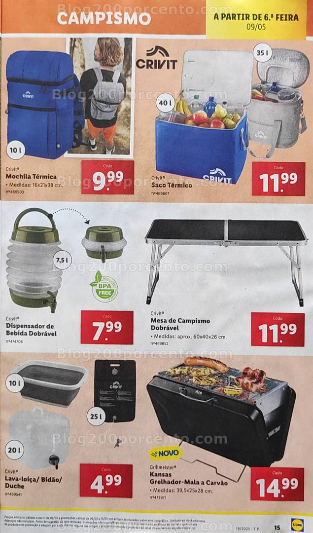 Antevisão Folheto LIDL Bazar Promoções de 5 a 15 maio bazar