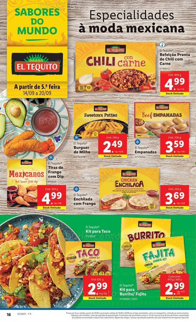 Antevisão Folheto LIDL Sabores do Mundo Promoções de 14 a 20 setembro