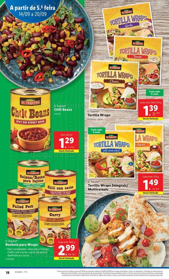 Antevisão Folheto LIDL Sabores do Mundo Promoções de 14 a 20 setembro