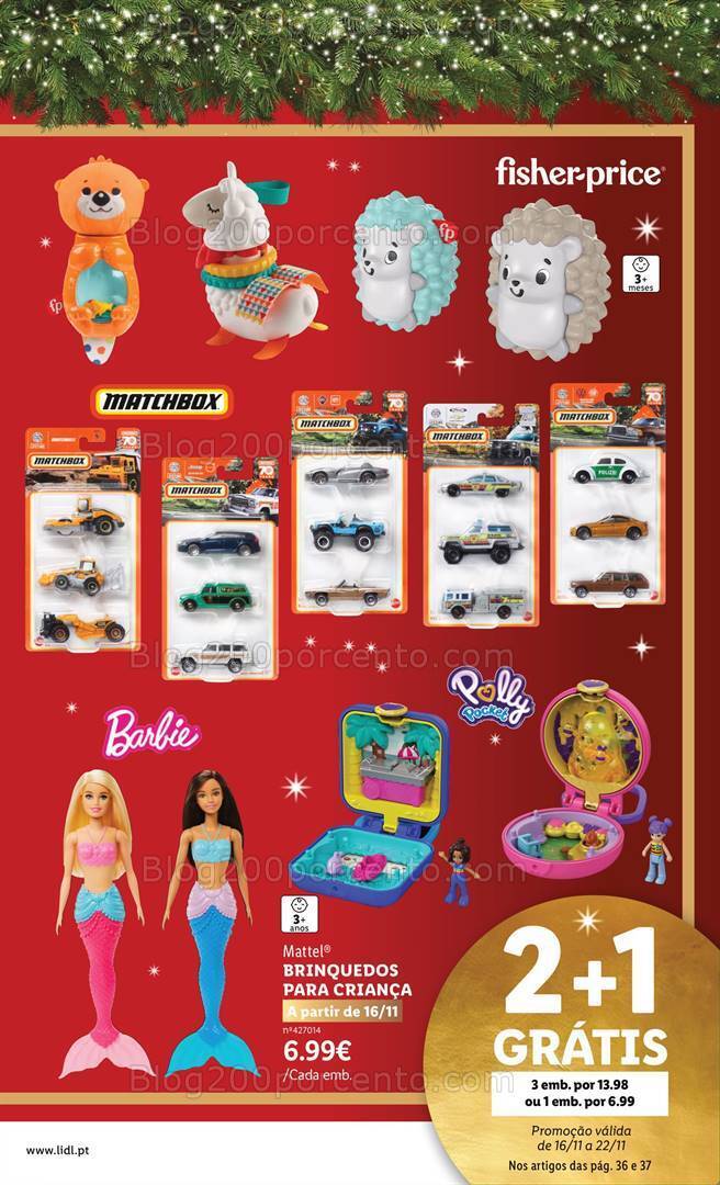 Antevisão Folheto LIDL Brinquedos de Natal Promoções de 9 novembro a 24 dezembro