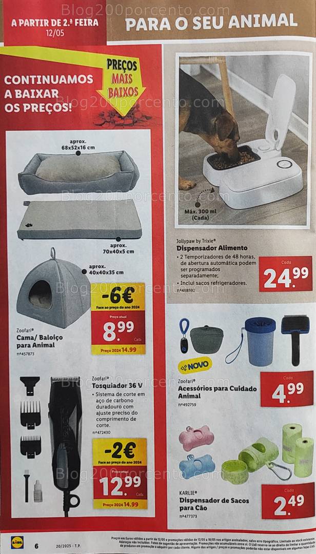 Antevisão Folheto LIDL Bazar Promoções de 12 a 18 de maio animais