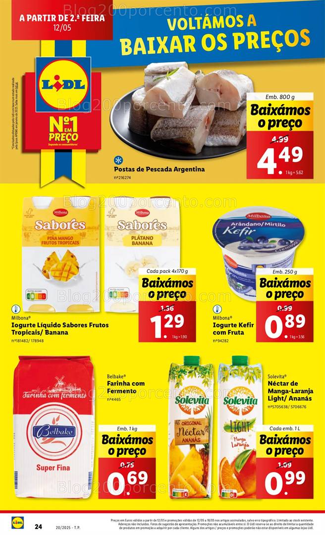 Antevisão Folheto LIDL Promoções 12 a 18 maio baixa de preços