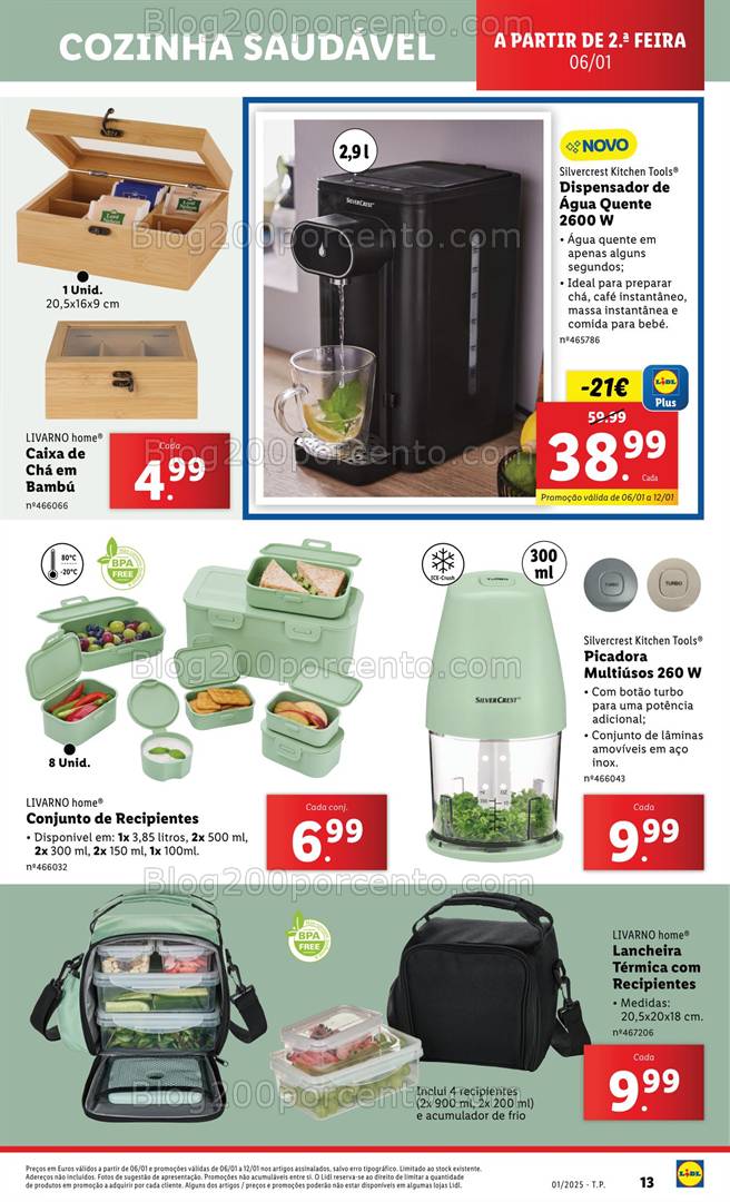 Antevisão Folheto LIDL Bazar Promoções a partir de 6 janeiro