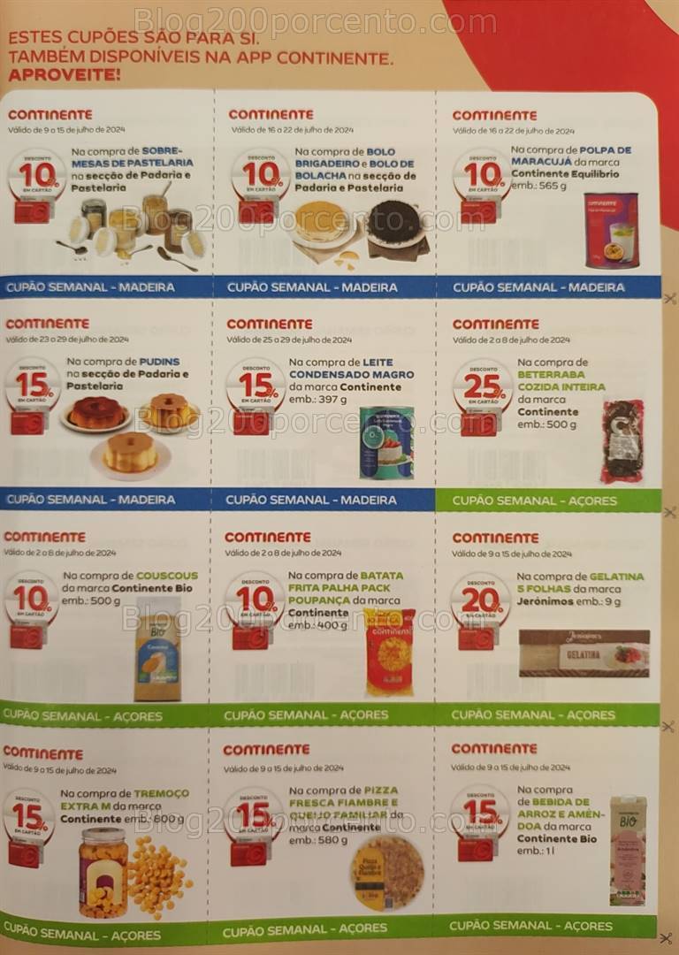 Antevisão Revista CONTINENTE Magazine Julho e Seus Vales de Desconto