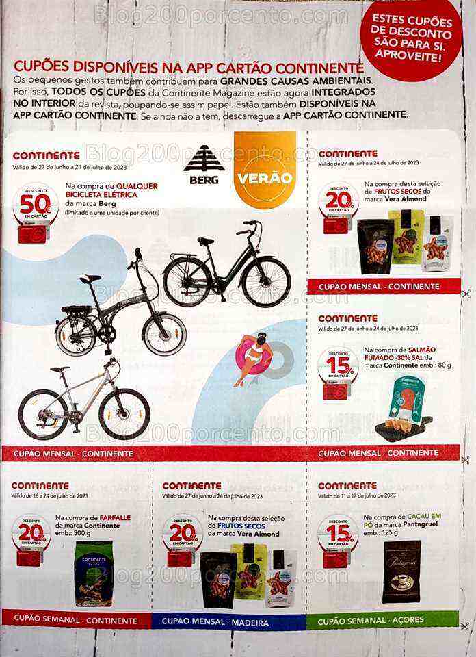Antevisão Revista CONTINENTE Magazine Julho e Seus Vales de Desconto