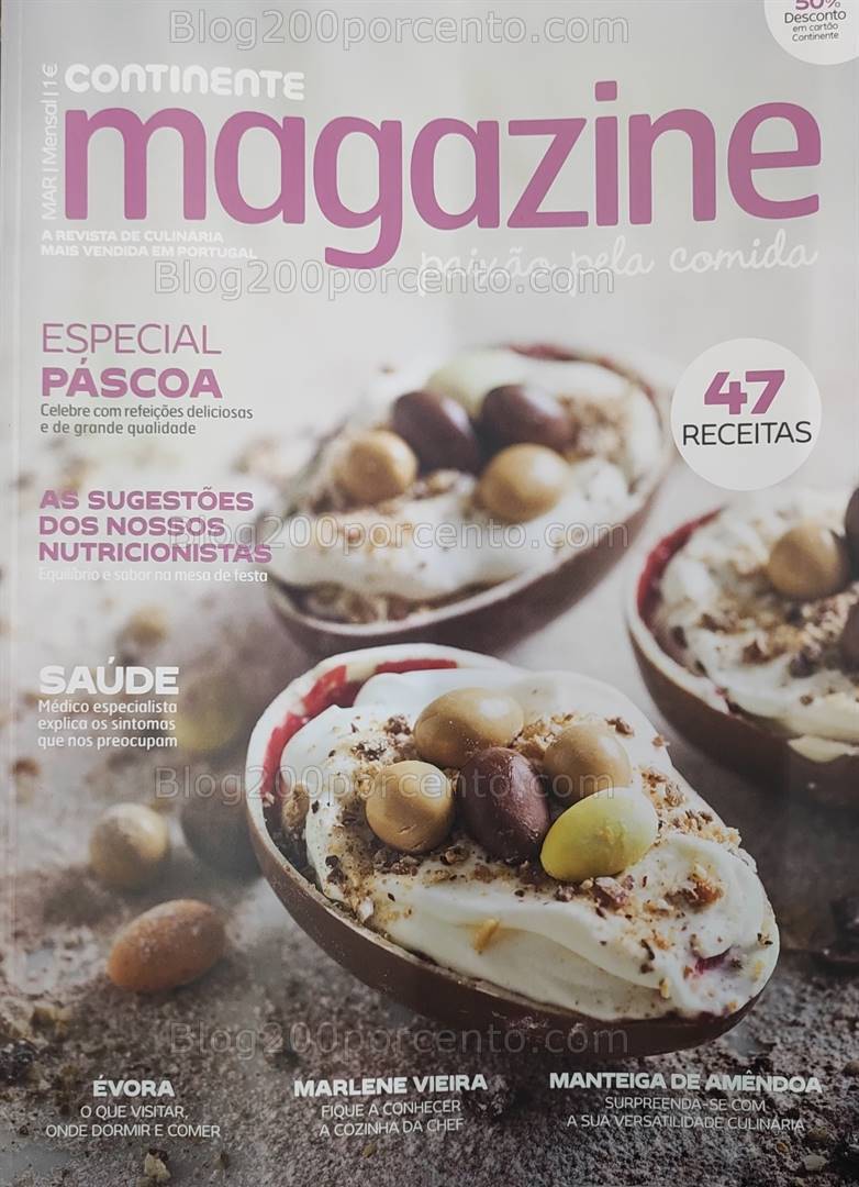 Antevisão Revista CONTINENTE Magazine Março e Seus Vales de Desconto