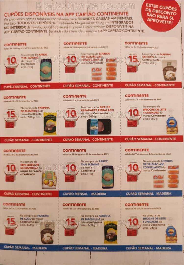 Antevisão Revista CONTINENTE Magazine Setembro e Seus Vales de Desconto