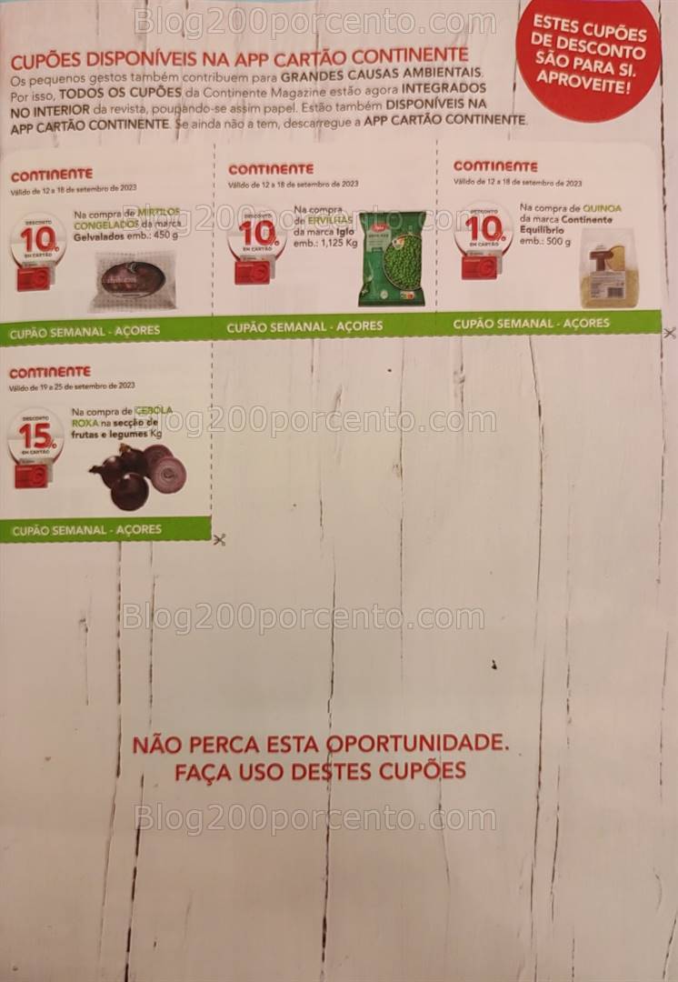 Antevisão Revista CONTINENTE Magazine Setembro e Seus Vales de Desconto