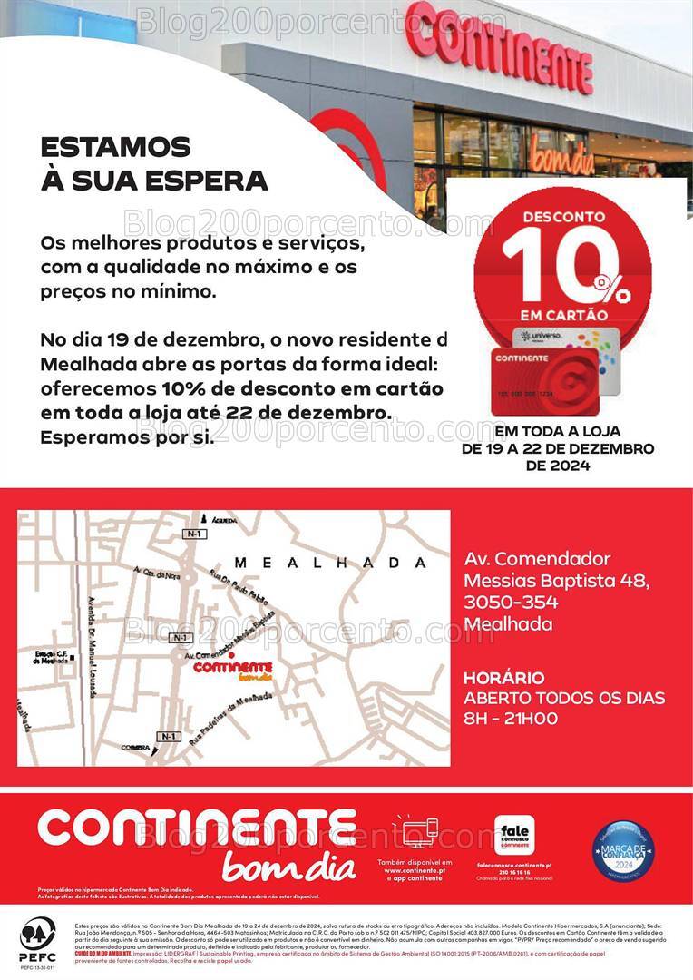 Antevisão Folheto CONTINENTE Aberturas Promoções de 19 a 24 dezembro
