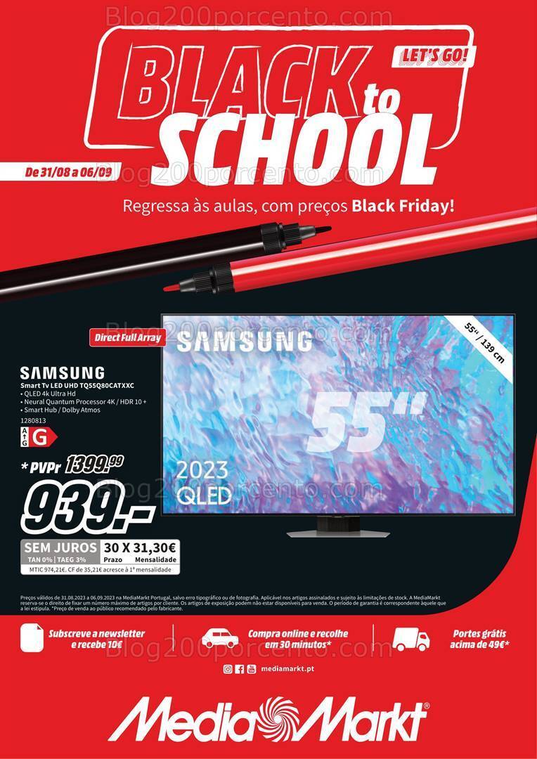 Antevisão Folheto MEDIA MARKT Promoções de 31 agosto a 6 setembro