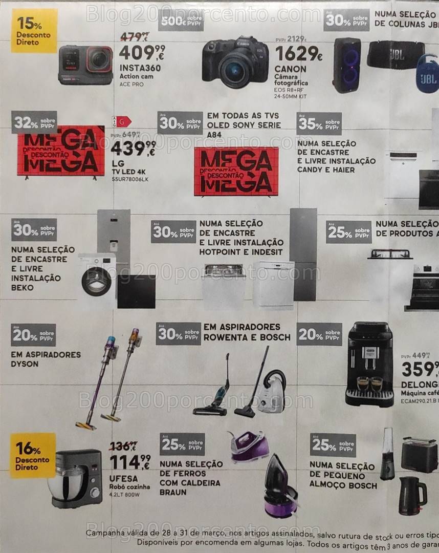 Antevisão Folheto WORTEN Mega Descontão Promoções de 28 a 31 março