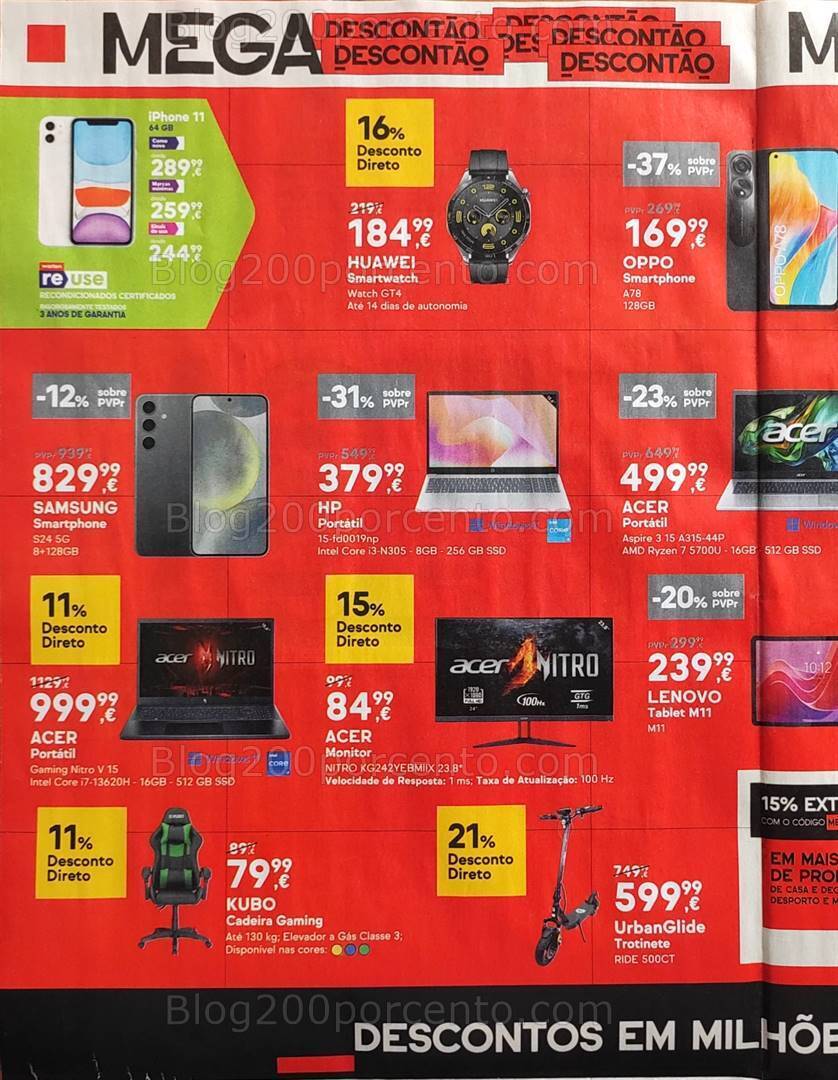 Antevisão Folheto WORTEN Mega Descontão Promoções de 27 junho a 1 julho