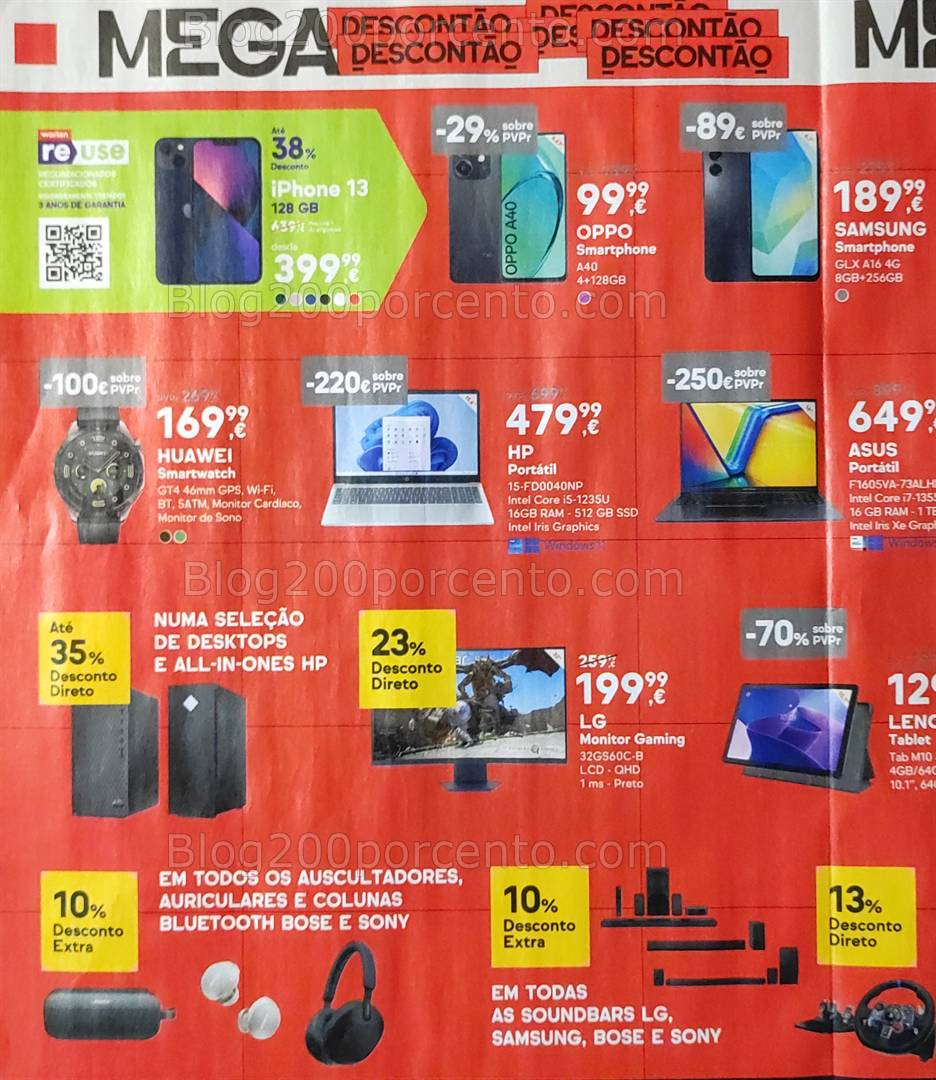 Folheto WORTEN Mega Descontão Promoções até 2 março