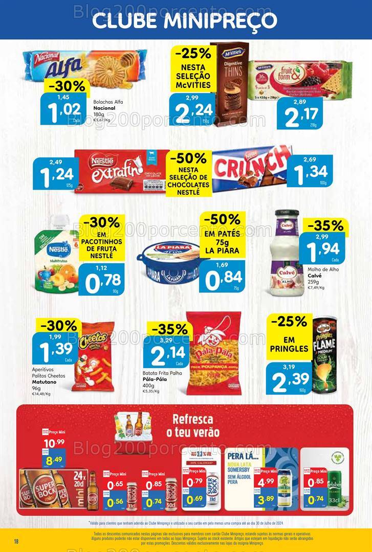 Antevisão Folheto MINIPREÇO Promoções de 1 a 7 agosto
