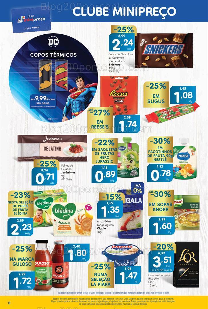 Antevisão Folheto MINIPREÇO Promoções de 9 a 15 novembro