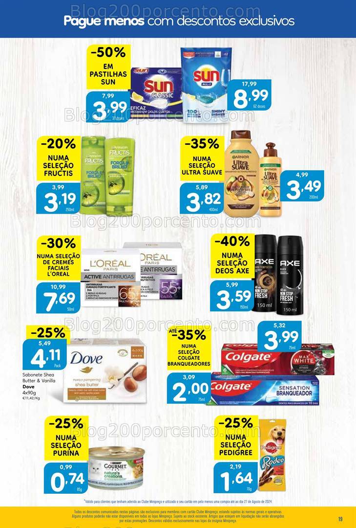 Antevisão Folheto MINIPREÇO Promoções de 29 agosto a 4 setembro
