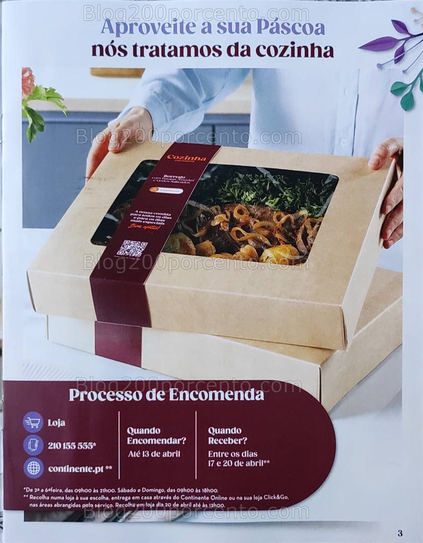Antevisão Folheto CONTINENTE Páscoa Take Away Promoções de 1 a 20 abril