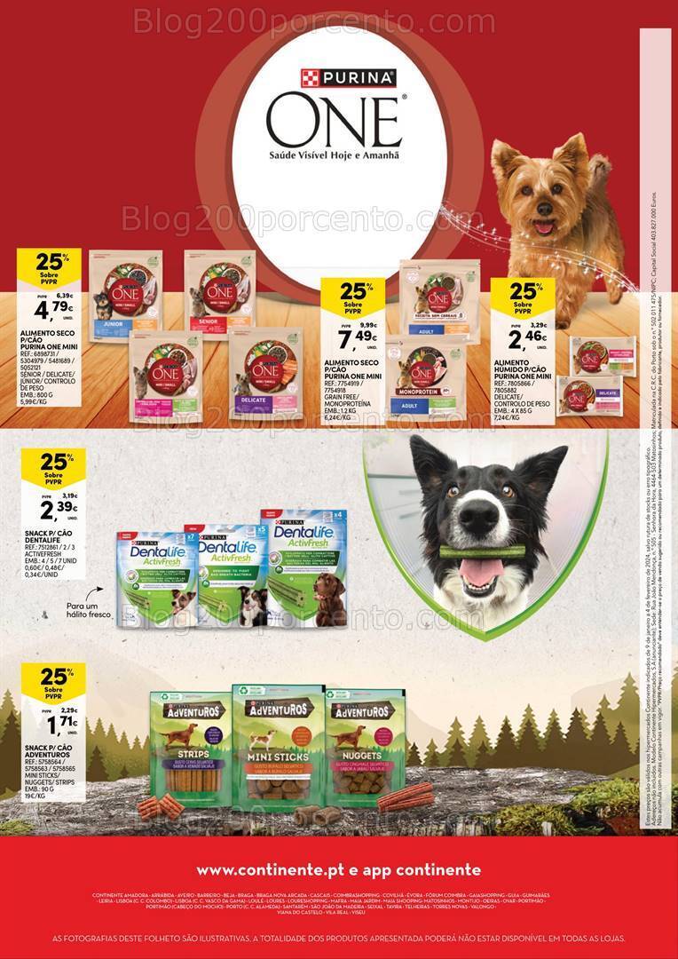 Antevisão Folheto CONTINENTE Pets Promoções de 9 janeiro a 4 fevereiro