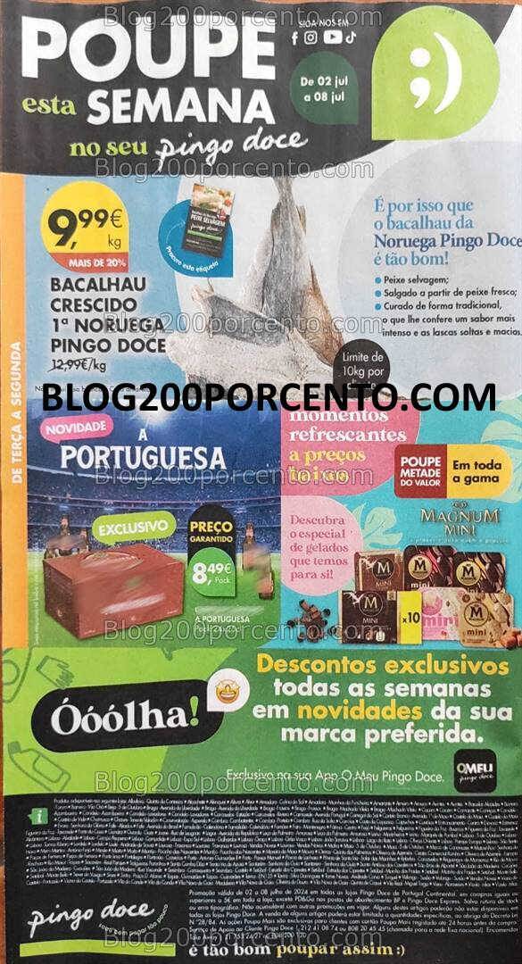 Antevisão Folheto PINGO DOCE Promoções de 2 a 8 julho