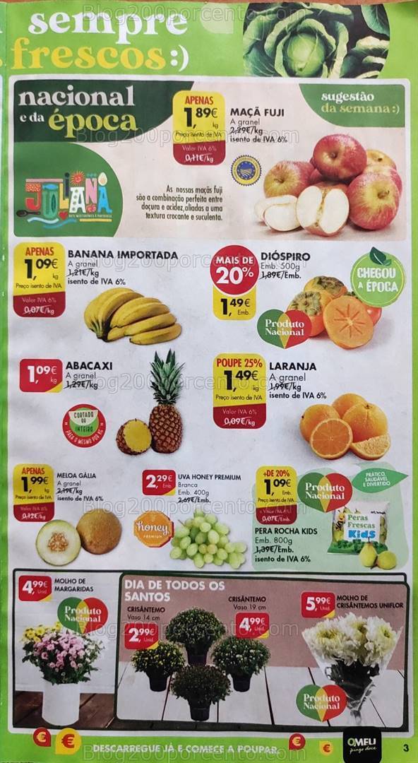 Antevisão Folheto PINGO DOCE Promoções de 31 outubro a 6 novembro