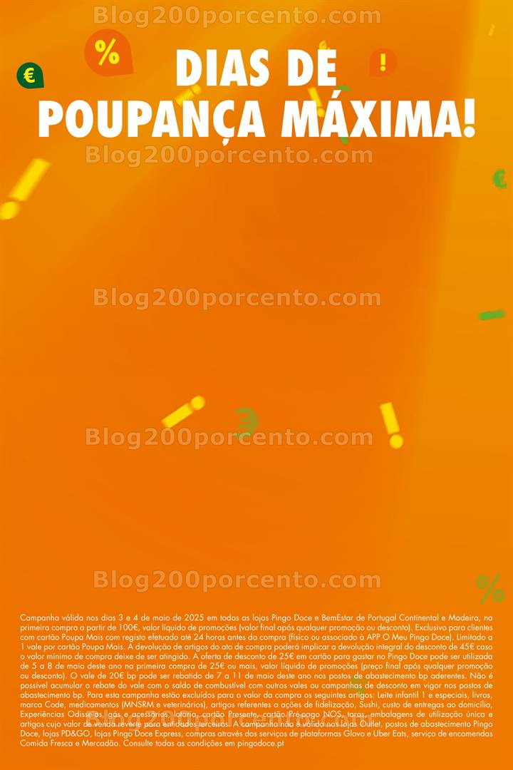 Antevisão Folheto PINGO DOCE Especial 1 de maio - 3 e 4 de maio