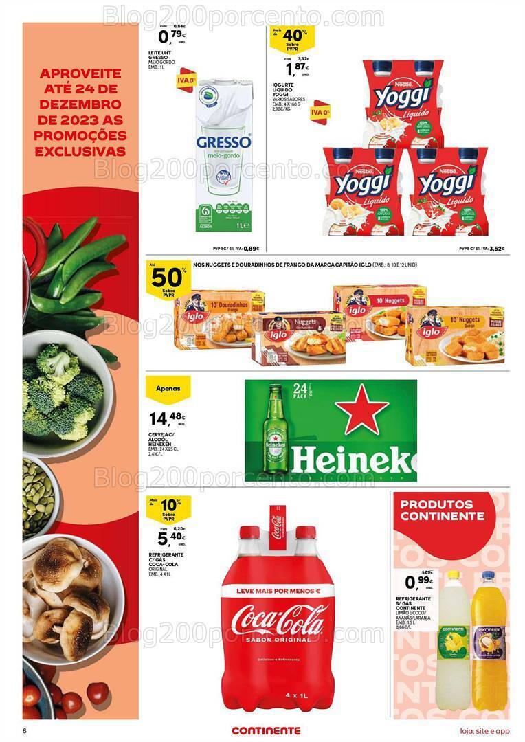 Antevisão Folheto CONTINENTE Aberturas Pousada de Saramagos Promoções de 20 a 24 dezembro