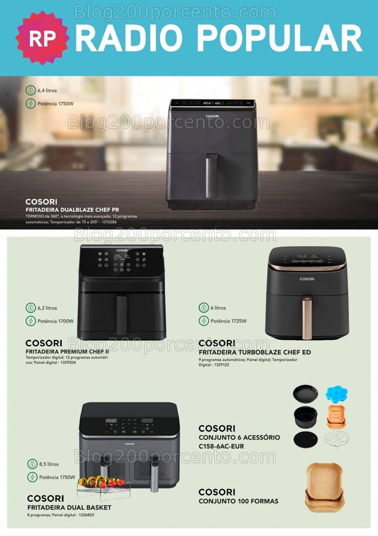 Antevisão Folheto RADIO POPULAR Especial Fritadeiras Promoções de 8 a 20 março