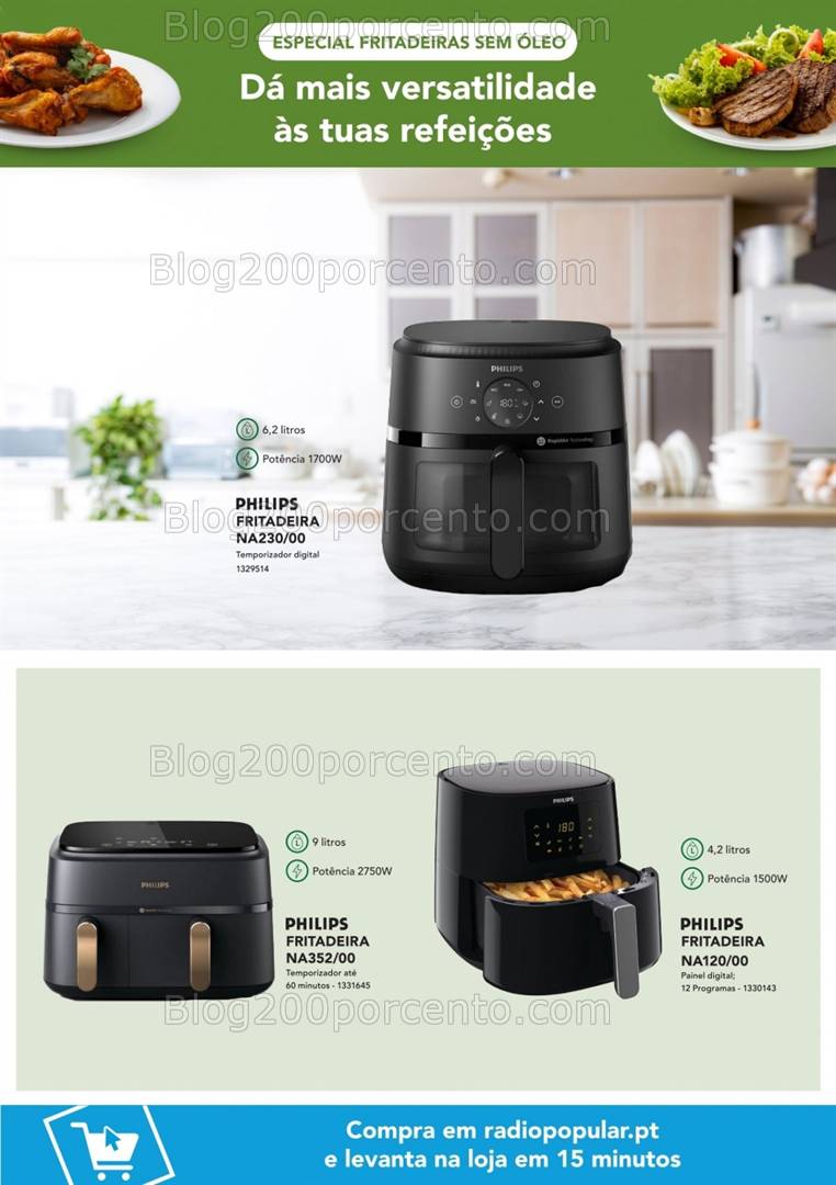 Antevisão Folheto RADIO POPULAR Especial Fritadeiras Promoções de 8 a 20 março