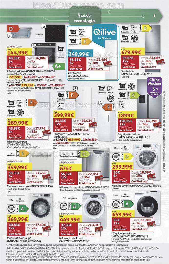 Antevisão Folheto AUCHAN Tecnologia Promoções 3 a 17 agosto
