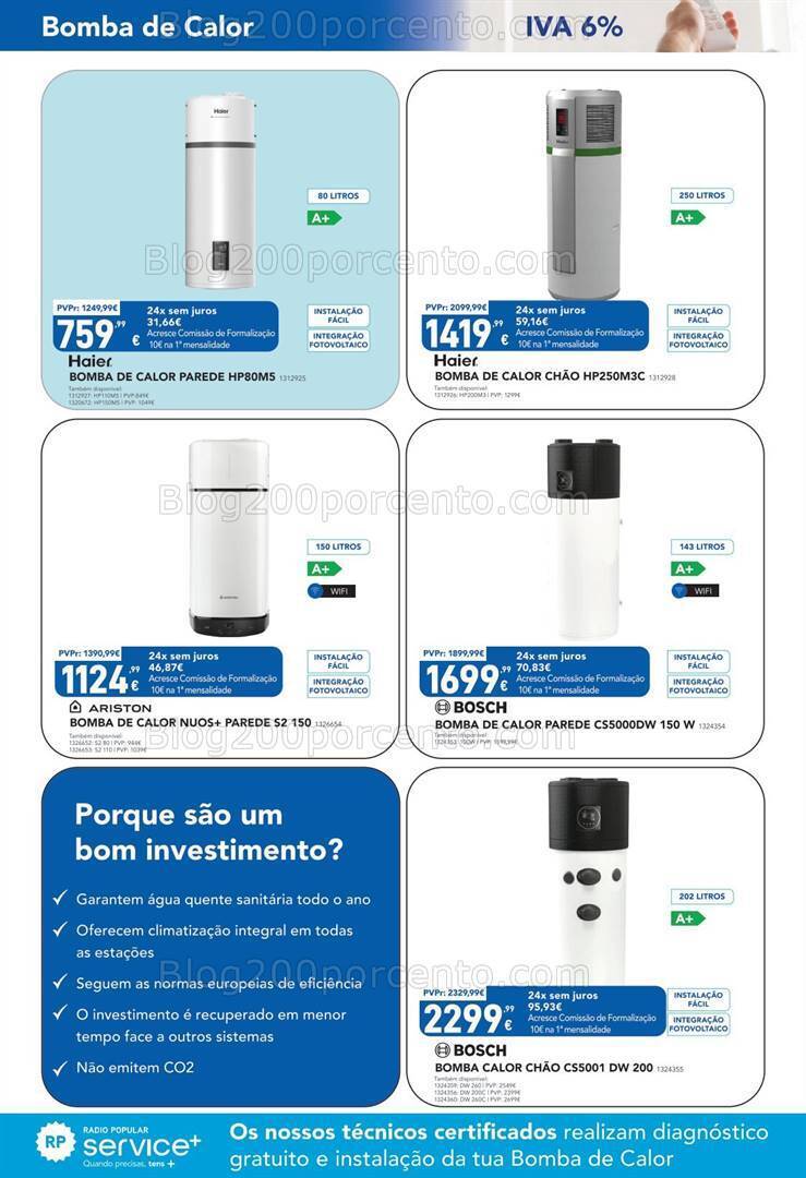 Antevisão Folheto RADIO POPULAR Especial Ar Condicionado e Ventilação Promoções até 22 julho