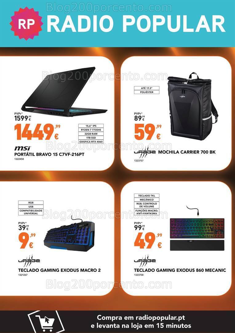 Antevisão Folheto RADIO POPULAR Especial Gaming Promoções de 16 a 27 novembro