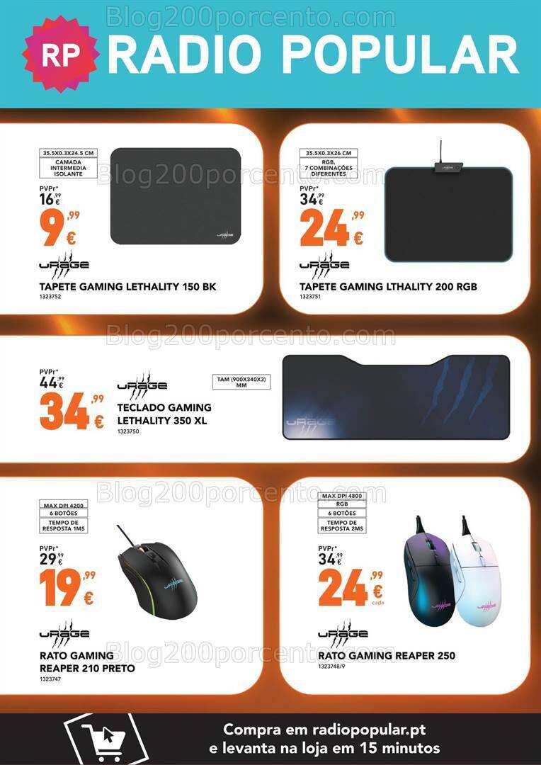 Antevisão Folheto RADIO POPULAR Especial Gaming Promoções de 16 a 27 novembro