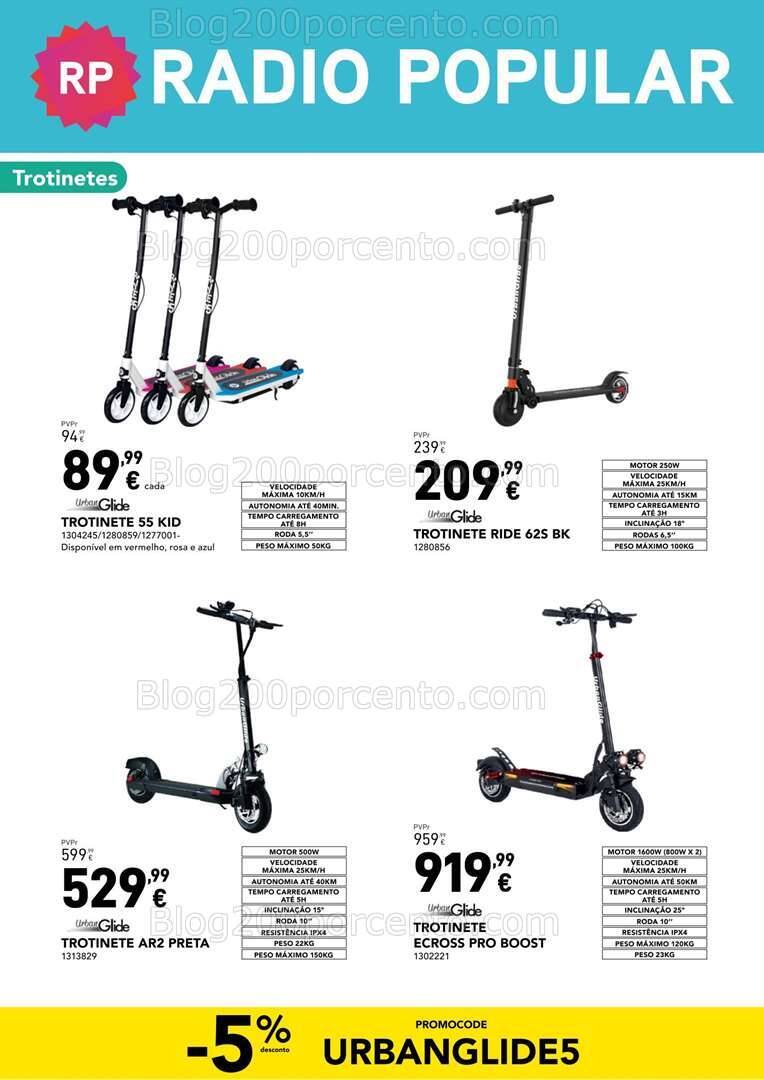 Antevisão Folheto RADIO POPULAR Especial Mobilidade Promoções de 7 a 31 julho