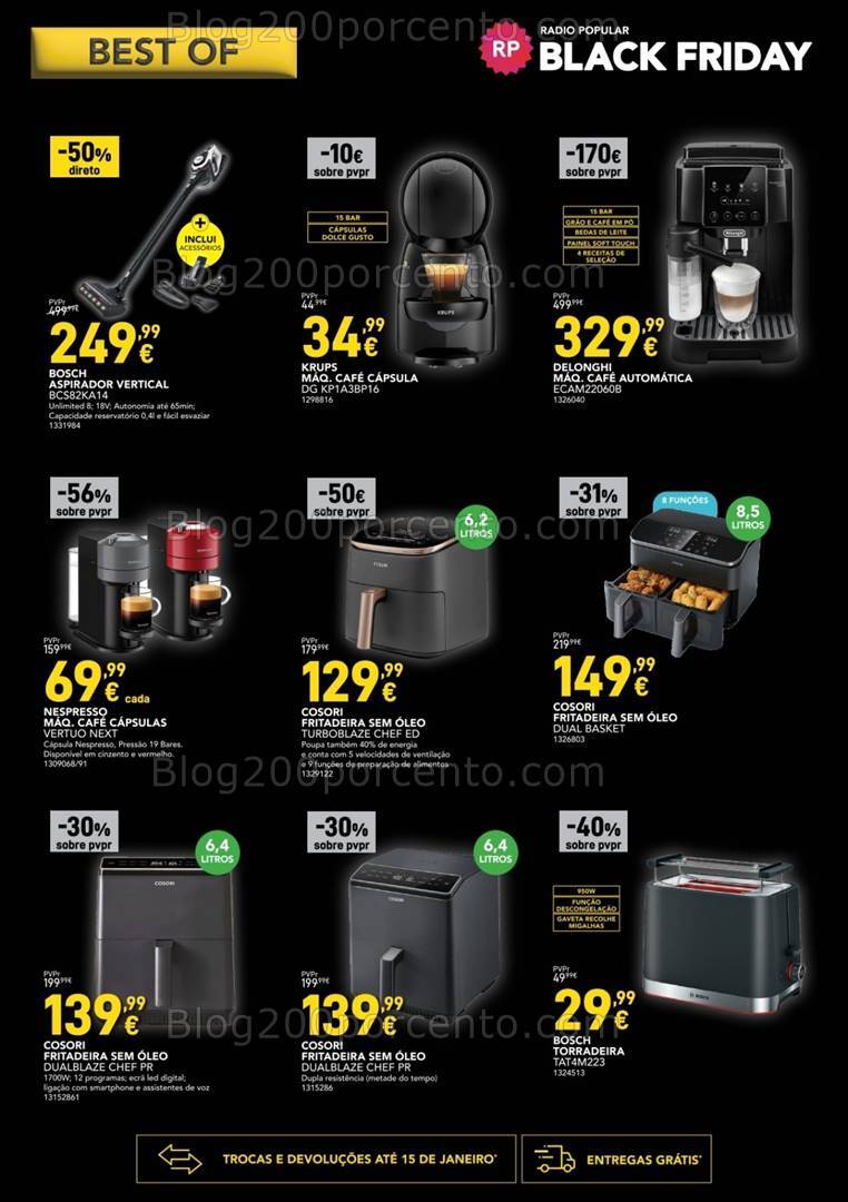 Antevisão Folheto RADIO POPULAR Best Of Black Friday Promoções até 2 dezembro
