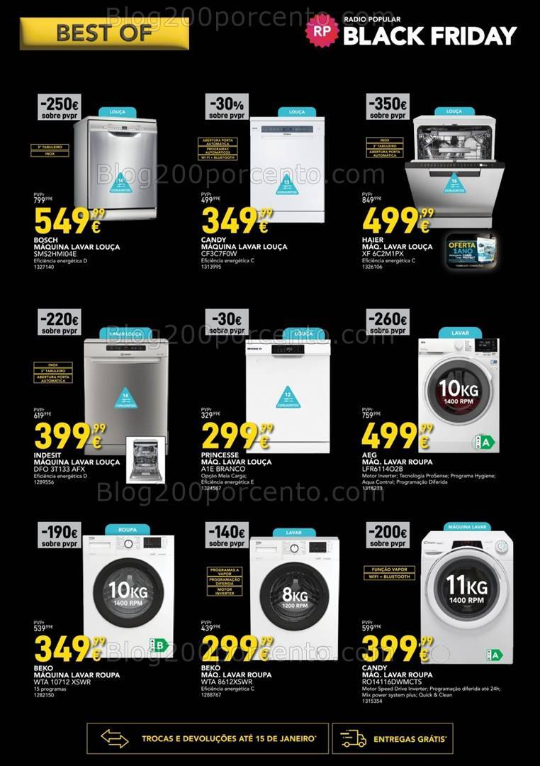 Antevisão Folheto RADIO POPULAR Best Of Black Friday Promoções até 2 dezembro