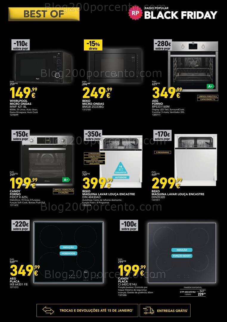 Antevisão Folheto RADIO POPULAR Best Of Black Friday Promoções até 2 dezembro