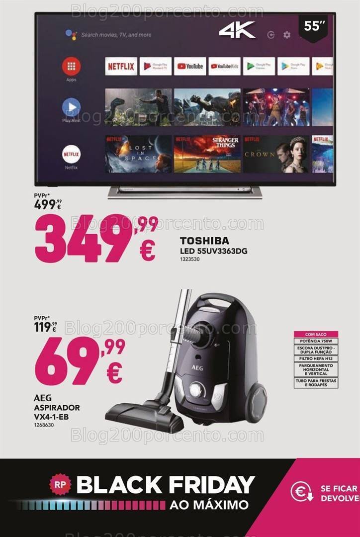 Antevisão Folheto RADIO POPULAR Black Friday Promoções de 31 outubro a 6 novembro
