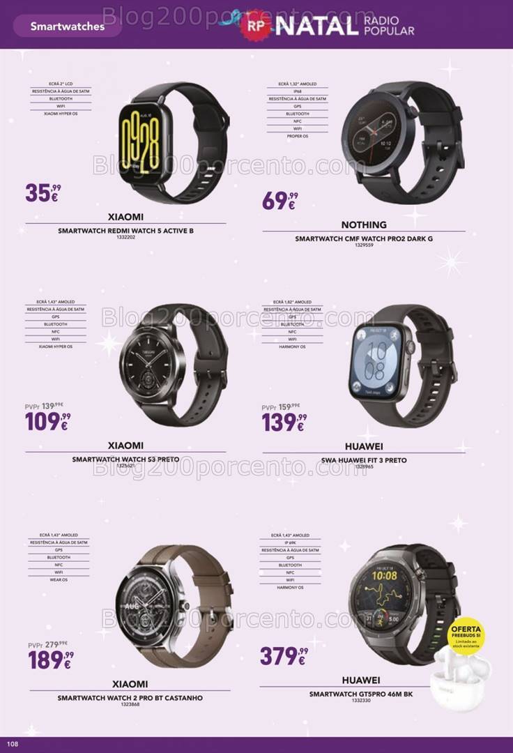 Antevisão Folheto RADIO POPULAR Natal Promoções de 3 a 24 dezembro