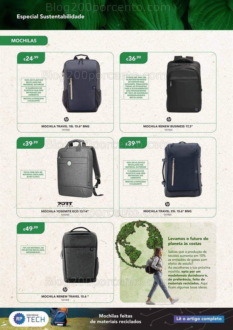 Antevisão Folheto RADIO POPULAR Especial Sustentabilidade Promoções de 1 a 30 setembro