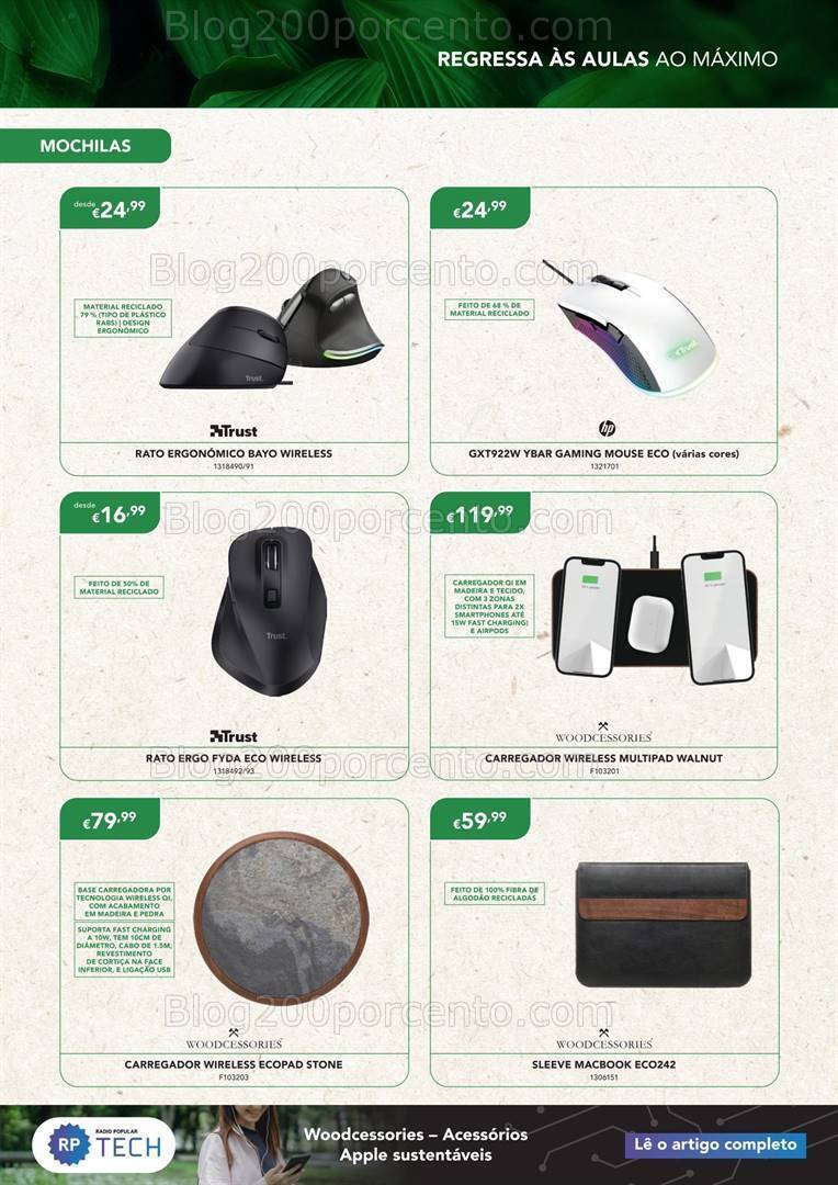 Antevisão Folheto RADIO POPULAR Especial Sustentabilidade Promoções de 1 a 30 setembro