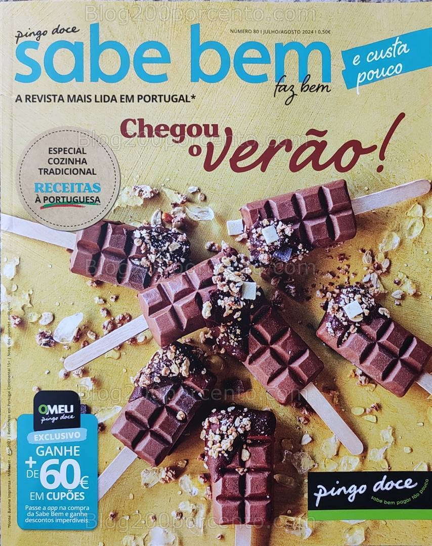 Antevisão Revista PINGO DOCE Sabe Bem julho e agosto - os seus vales de desconto!