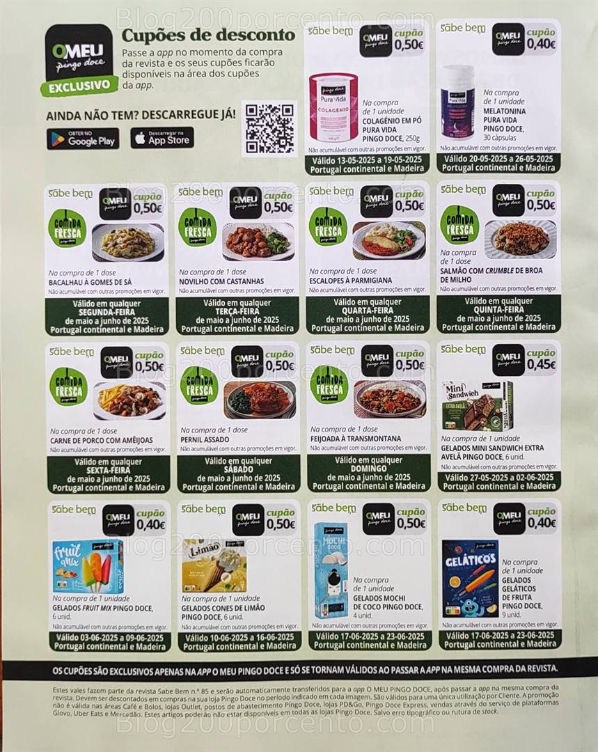 PINGO DOCE Sabe Bem Especial Brasil (maio e junho) e os seus vales de desconto!