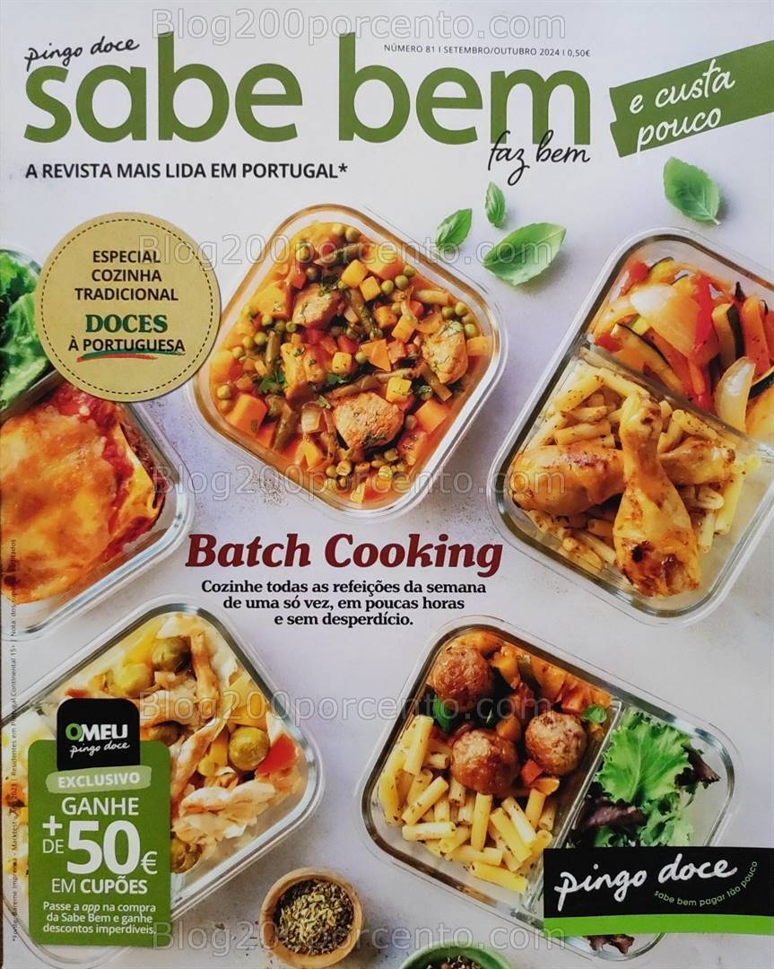 Antevisão Revista PINGO DOCE Sabe Bem setembro e outubro - os seus vales de desconto!