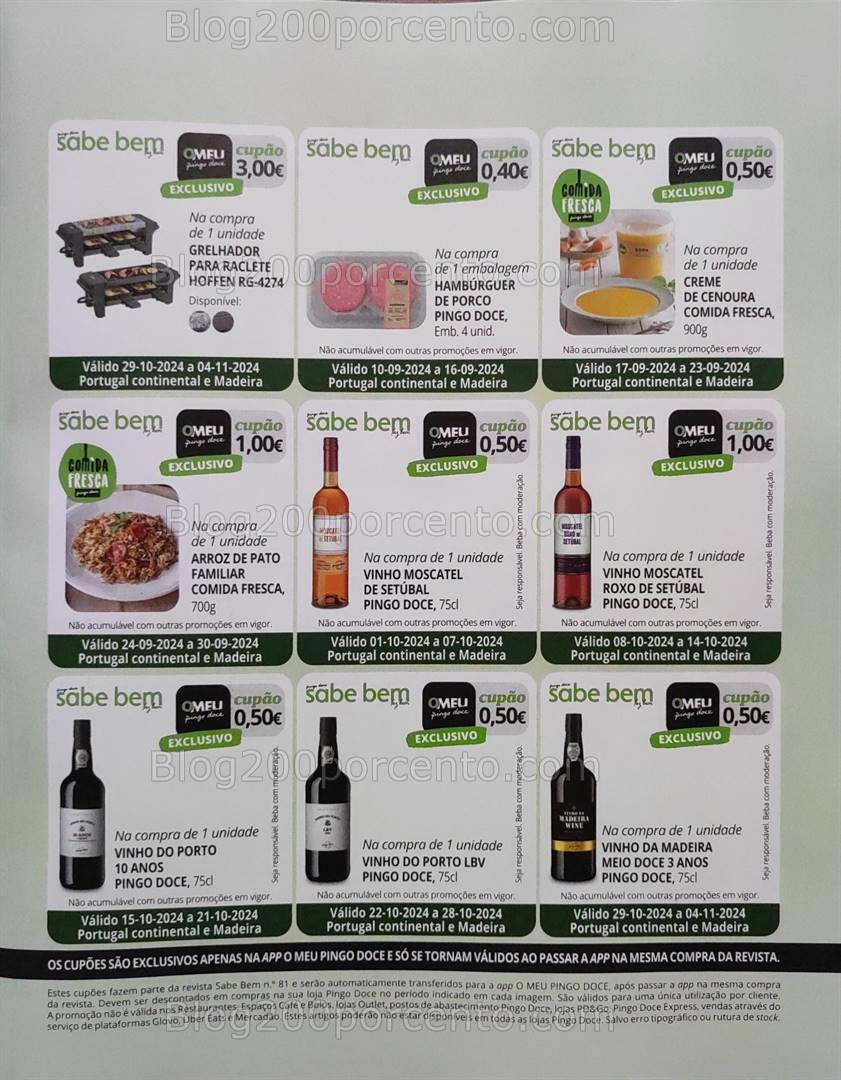 Antevisão Revista PINGO DOCE Sabe Bem setembro e outubro - os seus vales de desconto!