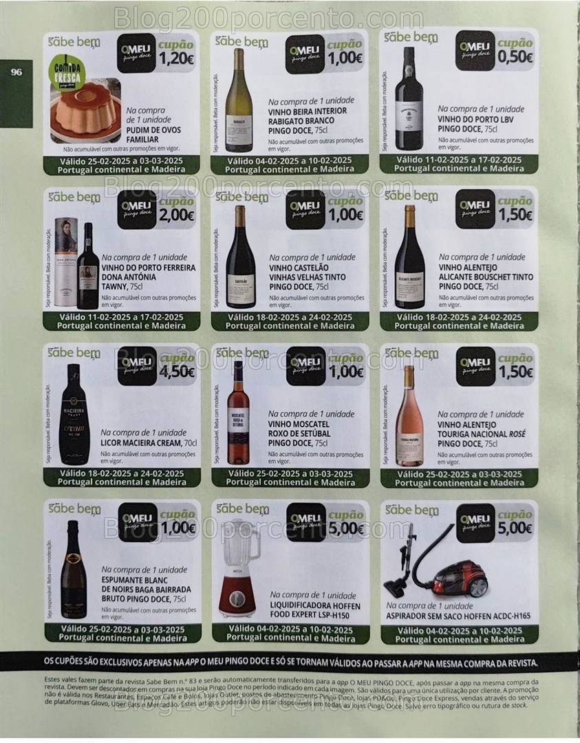 PINGO DOCE Sabe Bem 45 anos - janeiro e fevereiro - os seus vales de desconto!