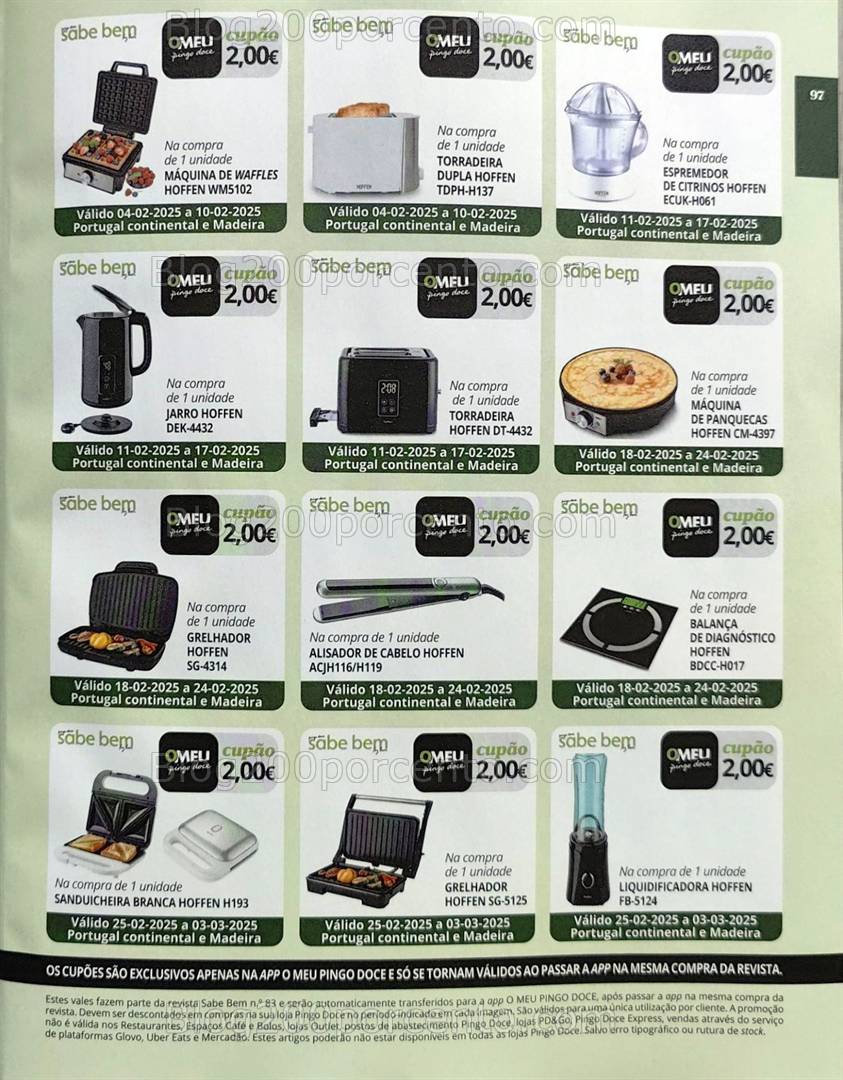 PINGO DOCE Sabe Bem 45 anos - janeiro e fevereiro - os seus vales de desconto!