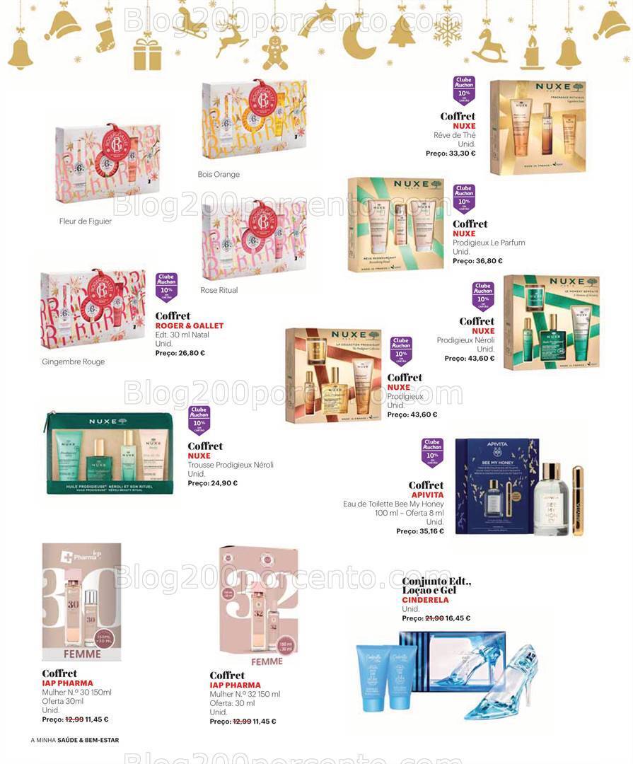 Antevisão Folheto AUCHAN Saúde e Bem-Estar Natal Promoções de 8 novembro a 26 dezembro